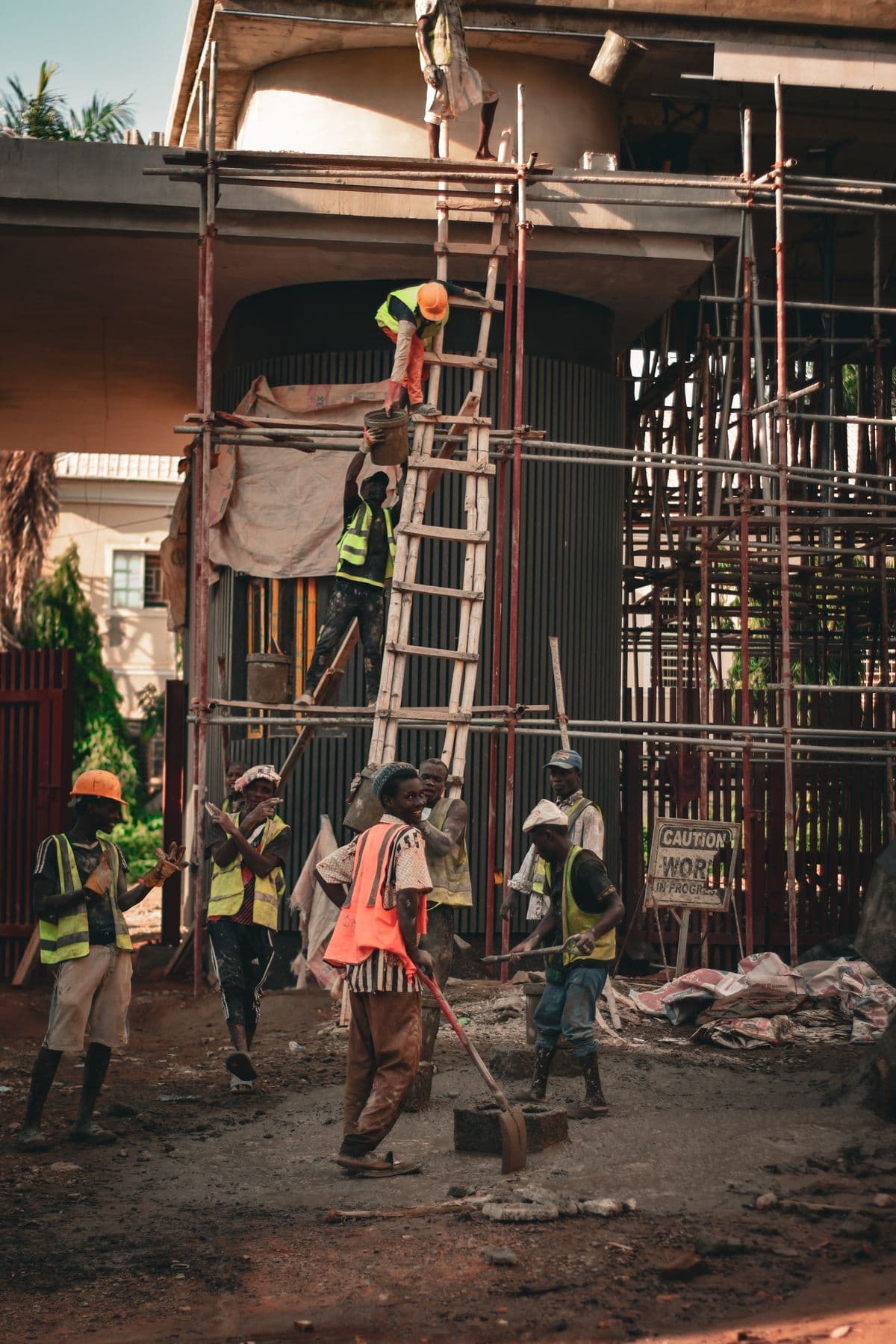 A construction site managed by Al-Sukhaam General Contract