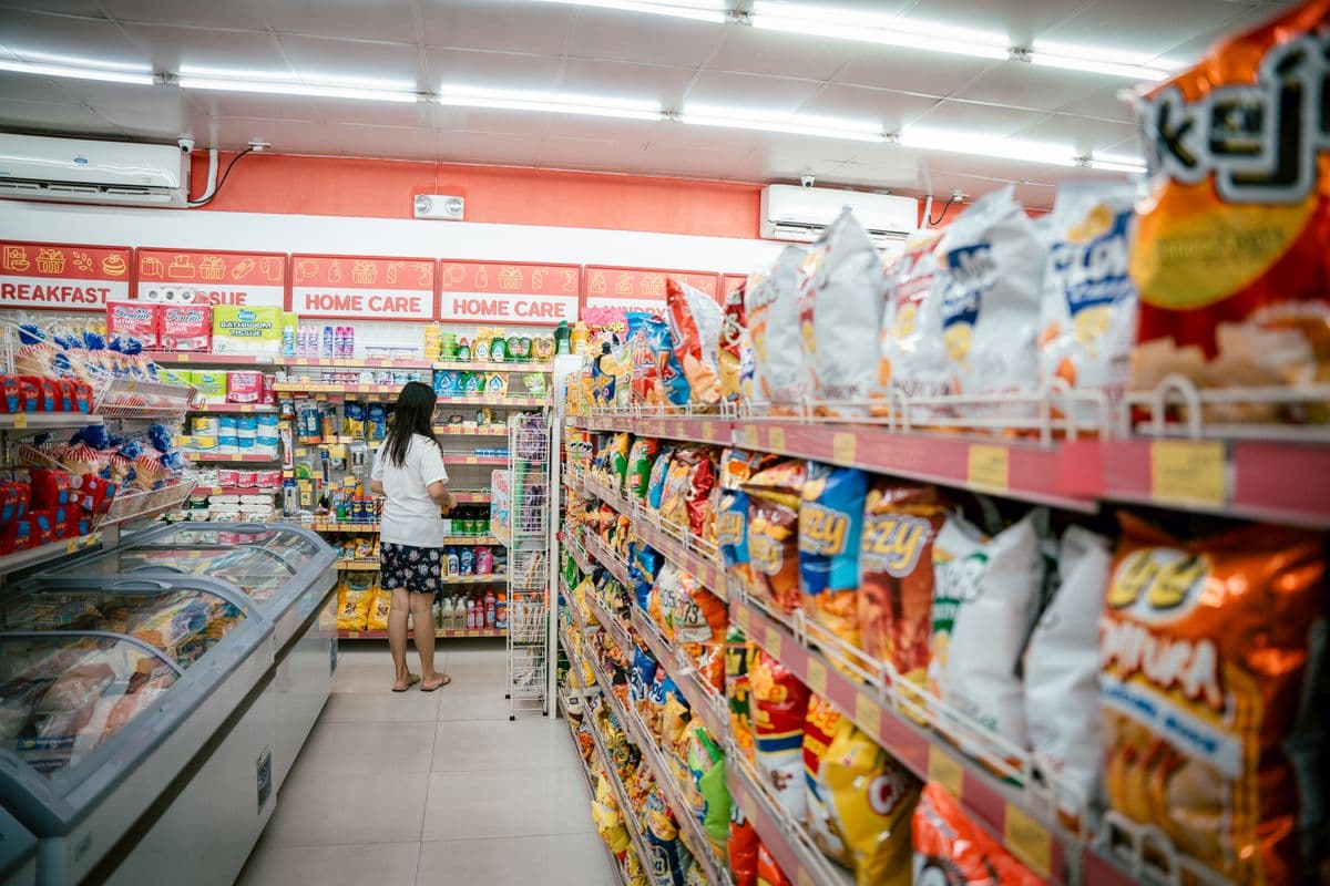 Everyday shopping at a Nigerian supermarket